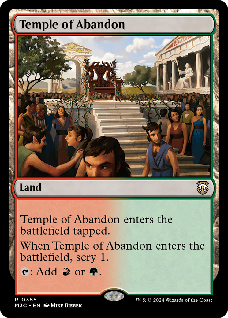 Temple of Abandon (Ripple Foil) [Modern Horizons 3 Commander] | L.A. Mood Comics and Games