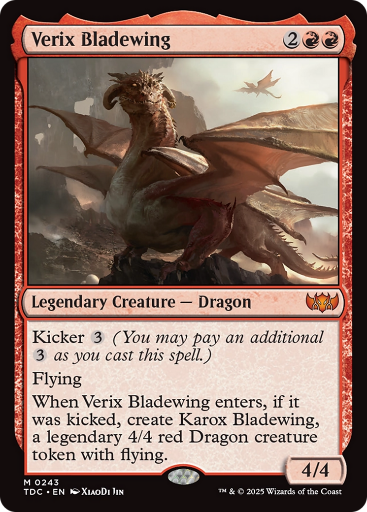 Verix Bladewing [Tarkir: Dragonstorm Commander] | L.A. Mood Comics and Games