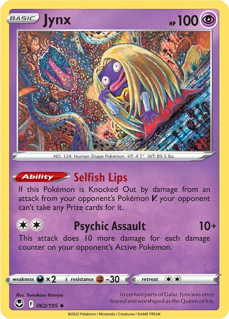 Jynx (062/195) [Sword & Shield: Silver Tempest] | L.A. Mood Comics and Games
