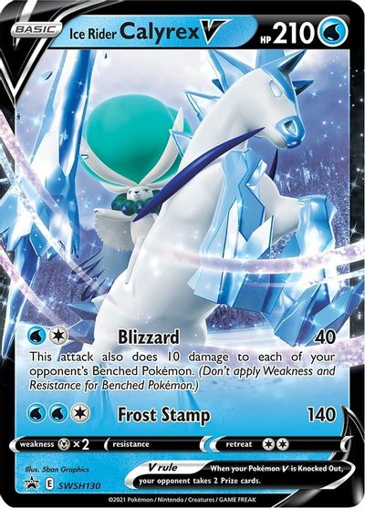 Ice Rider Calyrex V (SWSH130) (Jumbo Card) [Sword & Shield: Black Star Promos] | L.A. Mood Comics and Games