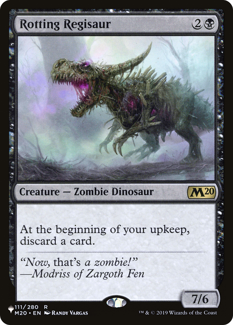 Rotting Regisaur [The List] | L.A. Mood Comics and Games
