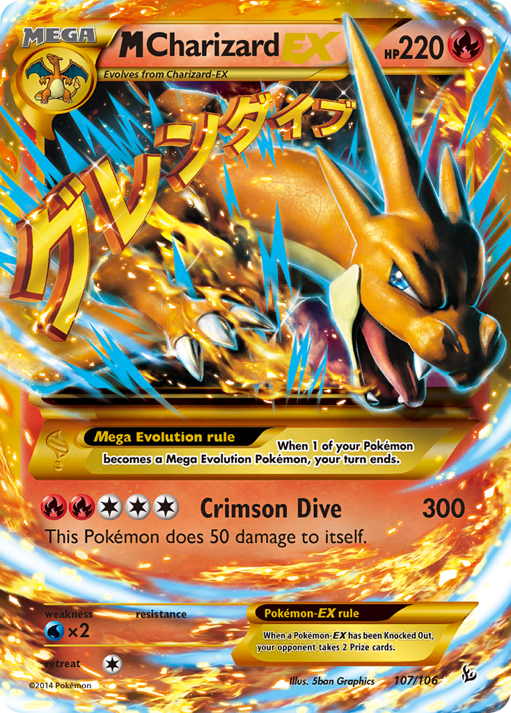 M Charizard EX (107/106) [XY: Flashfire] | L.A. Mood Comics and Games
