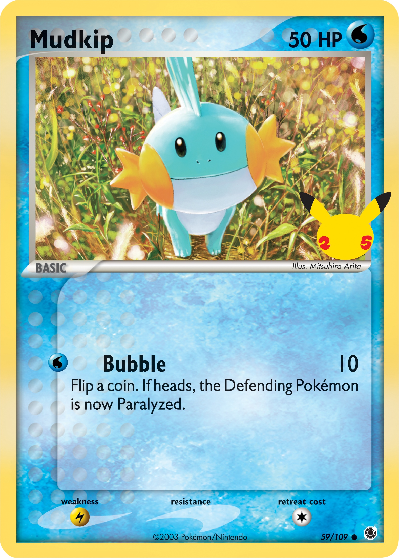 Mudkip (59/109) (Jumbo Card) [First Partner Pack] | L.A. Mood Comics and Games