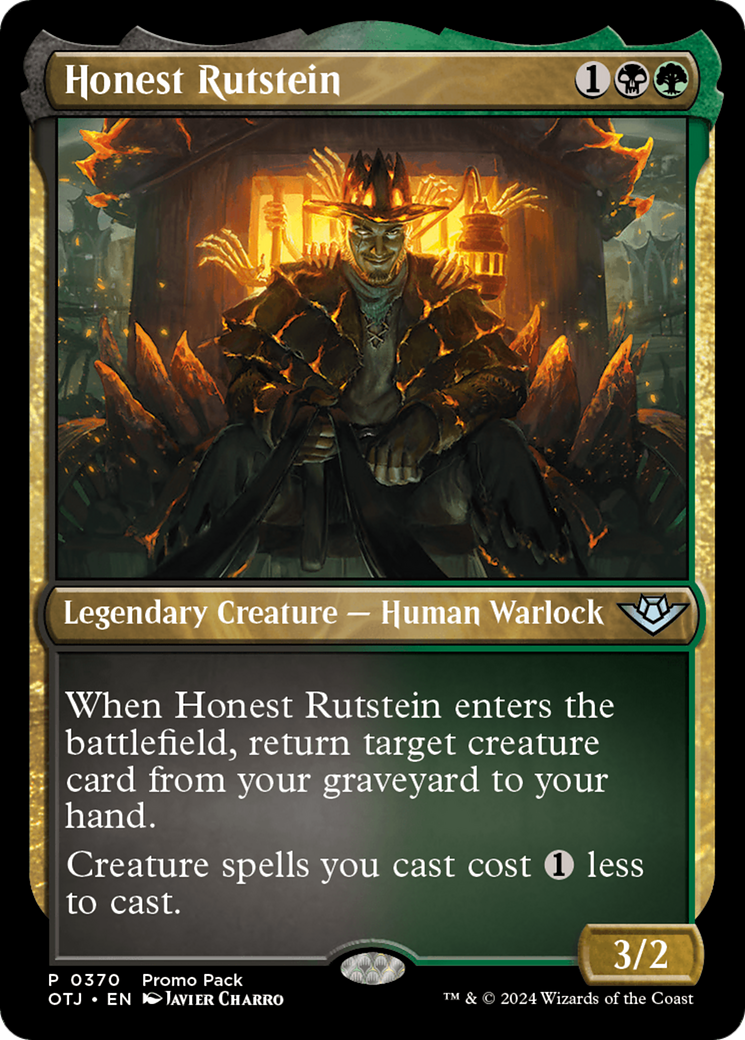 Honest Rutstein (Promo Pack) [Outlaws of Thunder Junction Promos] | L.A. Mood Comics and Games