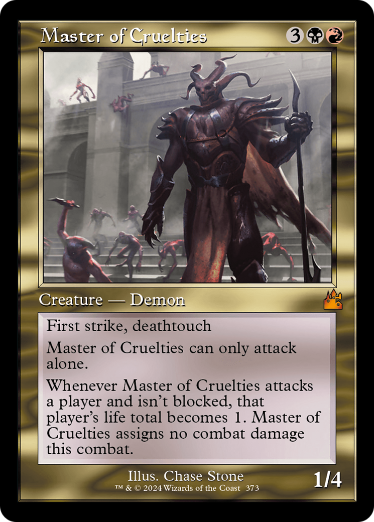 Master of Cruelties (Retro Frame) [Ravnica Remastered] | L.A. Mood Comics and Games