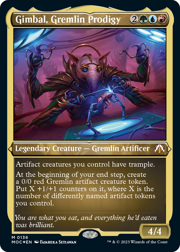 Gimbal, Gremlin Prodigy (Display Commander) [March of the Machine Commander] | L.A. Mood Comics and Games