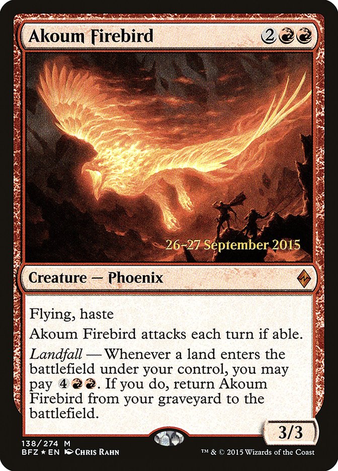 Akoum Firebird [Battle for Zendikar Prerelease Promos] | L.A. Mood Comics and Games