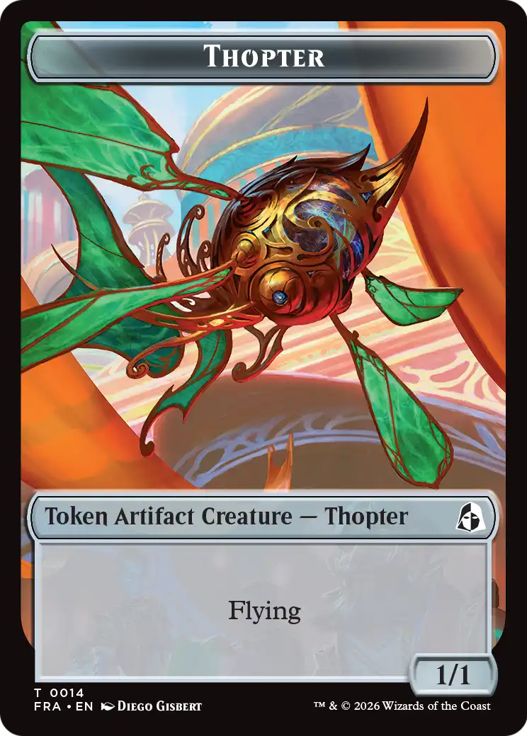 Heartwood // Thopter Double-Sided Token [Reality Fracture Tokens] | L.A. Mood Comics and Games