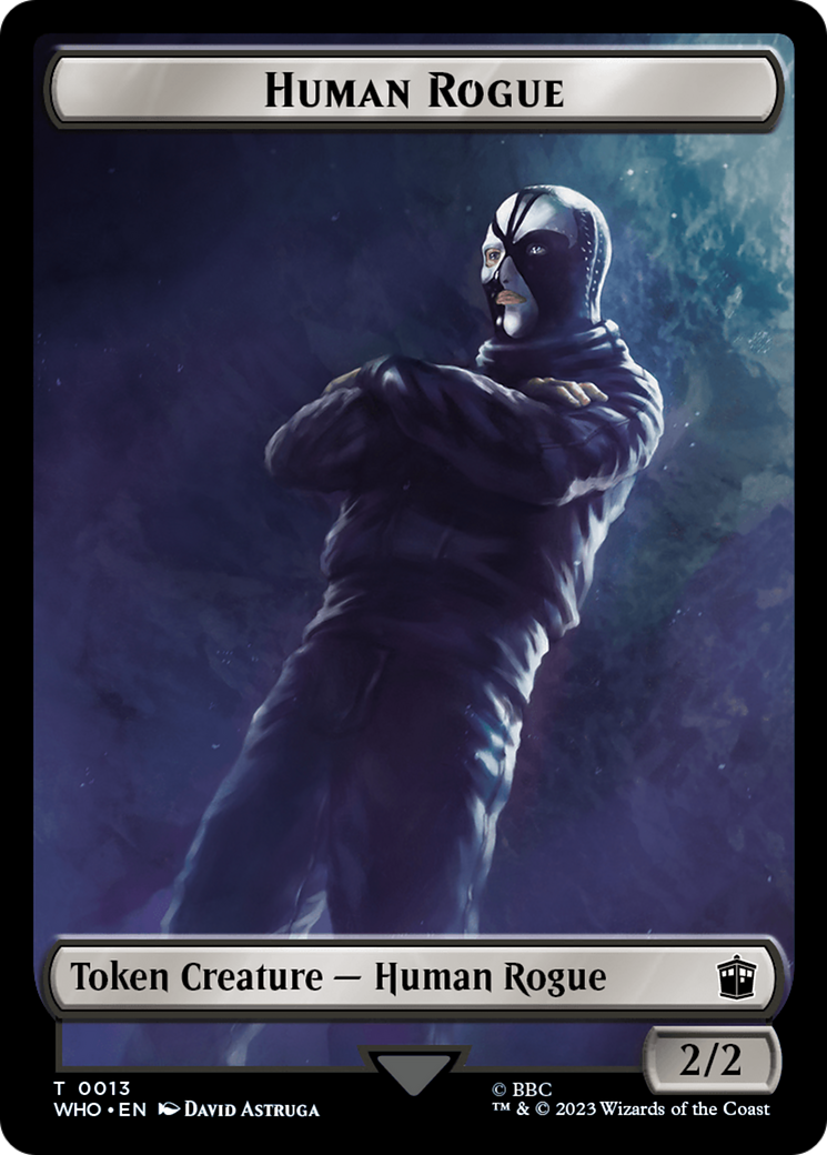 Human Rogue // Clue (0021) Double-Sided Token [Doctor Who Tokens] | L.A. Mood Comics and Games
