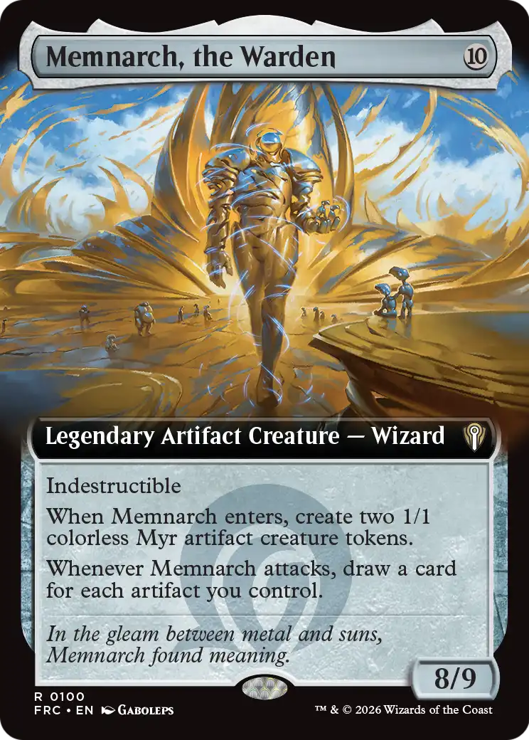 Memnarch, the Warden (Extended Art) [Reality Fracture Commander] | L.A. Mood Comics and Games