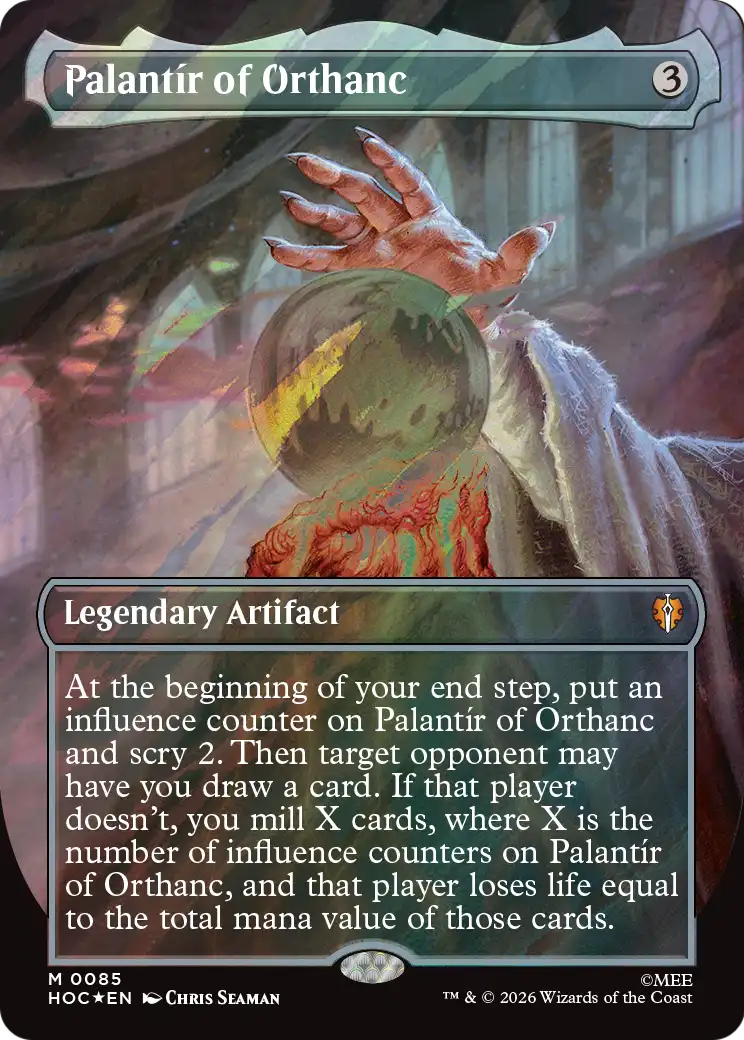 Palantir of Orthanc (Borderless) (Surge Foil) [The Hobbit: Eternal-Legal] | L.A. Mood Comics and Games