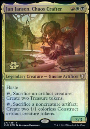 Jan Jansen, Chaos Crafter [Commander Legends: Battle for Baldur's Gate Prerelease Promos] | L.A. Mood Comics and Games