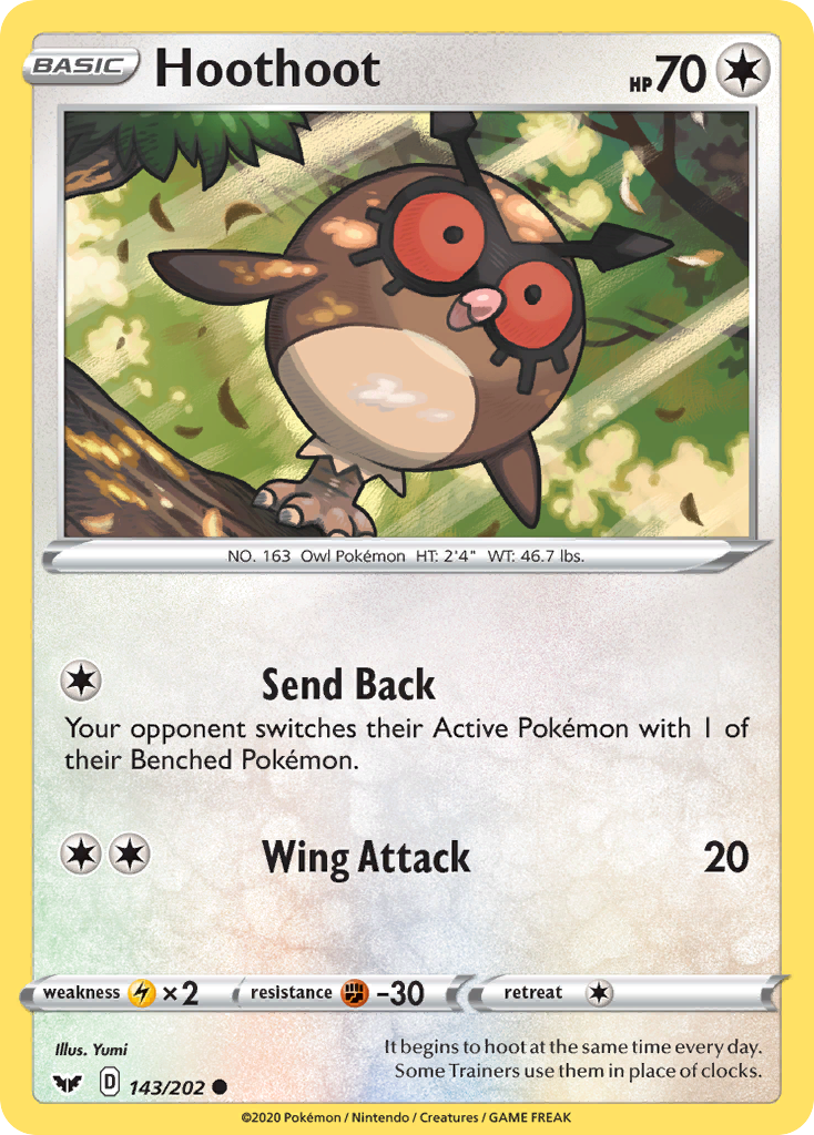 Hoothoot (143/202) [Sword & Shield: Base Set] | L.A. Mood Comics and Games