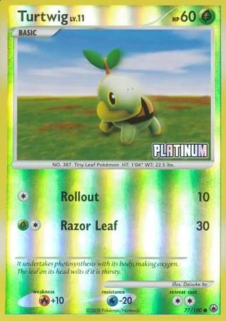 Turtwig (77/100) [Burger King Promos: 2009 Collection] | L.A. Mood Comics and Games