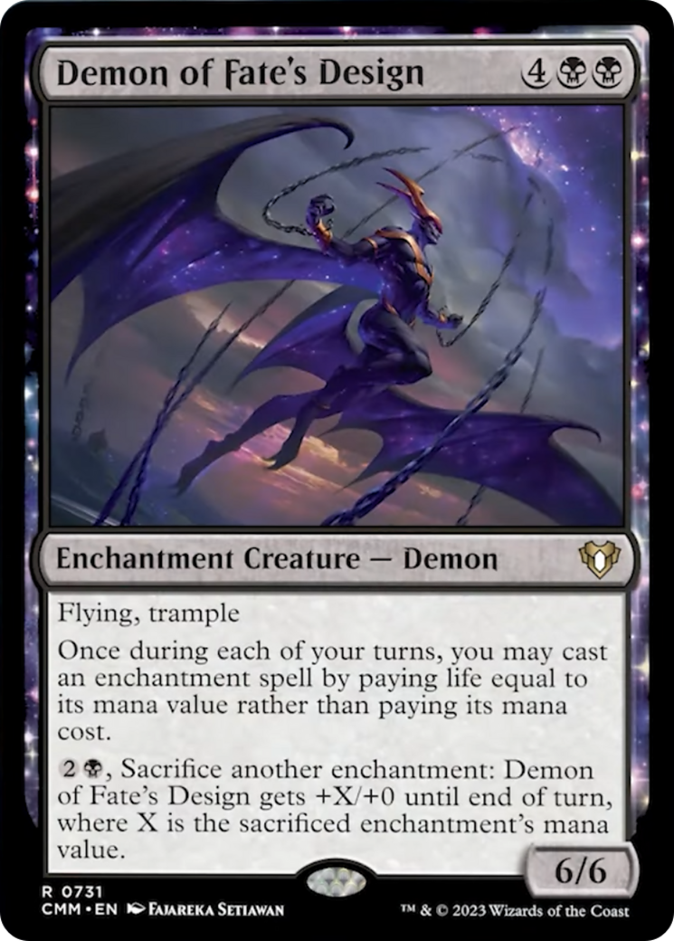 Demon of Fate's Design [Commander Masters] | L.A. Mood Comics and Games