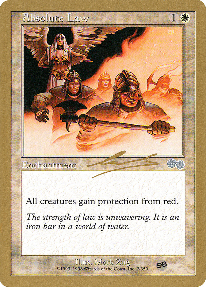 Absolute Law (Nicolas Labarre) (SB) [World Championship Decks 2000] | L.A. Mood Comics and Games