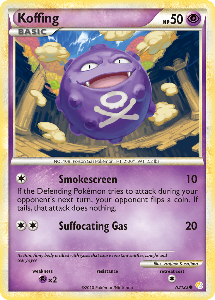 Koffing (70/123) [HeartGold & SoulSilver: Base Set] | L.A. Mood Comics and Games