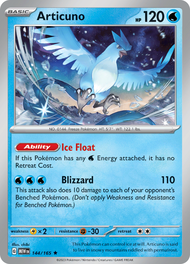 Articuno (144/165) [Scarlet & Violet 151] | L.A. Mood Comics and Games