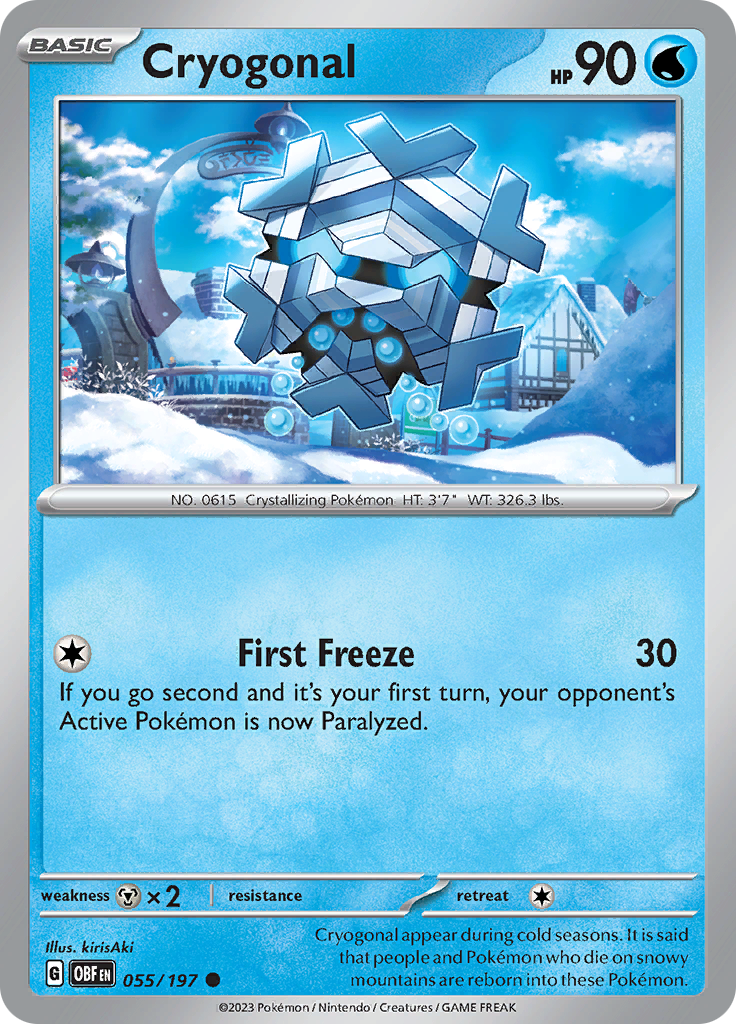 Cryogonal (055/197) [Scarlet & Violet: Obsidian Flames] | L.A. Mood Comics and Games