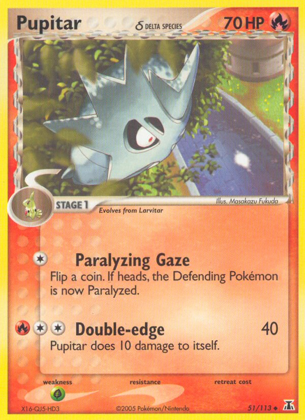 Pupitar (51/113) (Delta Species) [EX: Delta Species] | L.A. Mood Comics and Games