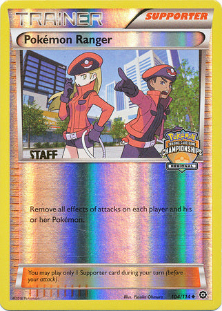 Pokemon Ranger (104/114) (Regional Championship Promo Staff) [XY: Steam Siege] | L.A. Mood Comics and Games