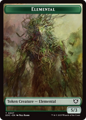 Beast (0006) // Elemental (0007) Double-Sided Token [Edge of Eternities Commander Tokens] | L.A. Mood Comics and Games
