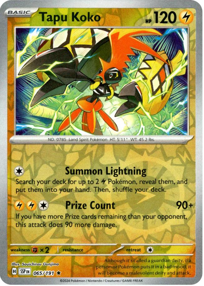 Tapu Koko (065/191) [Scarlet & Violet: Surging Sparks] | L.A. Mood Comics and Games