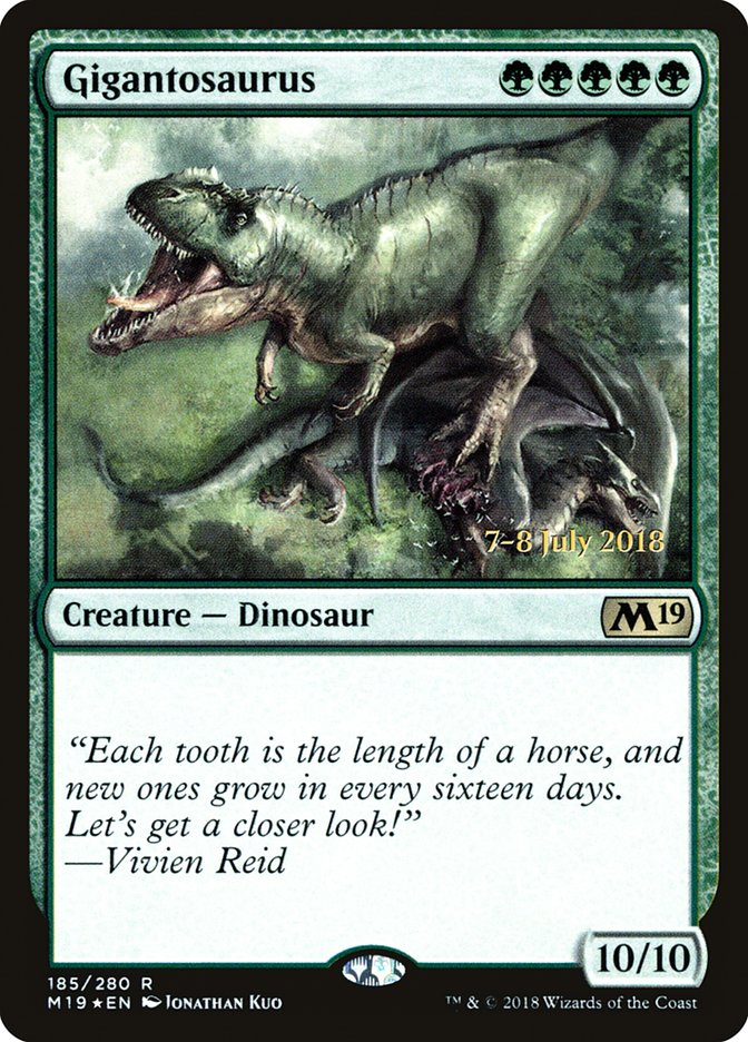 Gigantosaurus [Core Set 2019 Prerelease Promos] | L.A. Mood Comics and Games