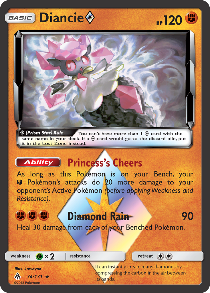 Diancie (74/131) (Prism Star) [Sun & Moon: Forbidden Light] | L.A. Mood Comics and Games