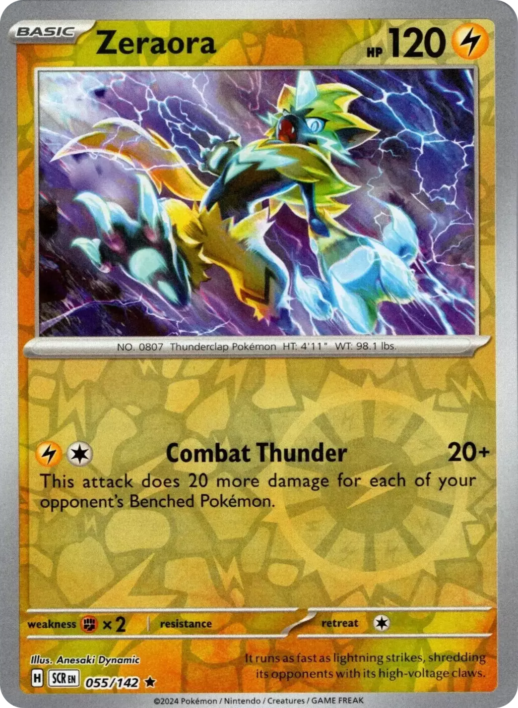 Zeraora (055/142) [Scarlet & Violet: Stellar Crown] | L.A. Mood Comics and Games