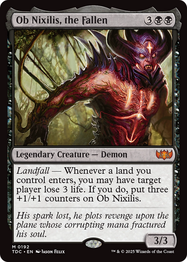 Ob Nixilis, the Fallen [Tarkir: Dragonstorm Commander] | L.A. Mood Comics and Games