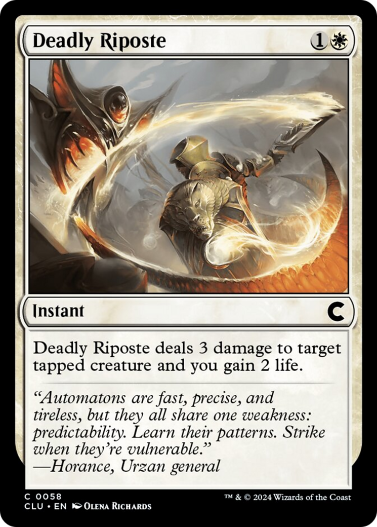 Deadly Riposte [Ravnica: Clue Edition] | L.A. Mood Comics and Games