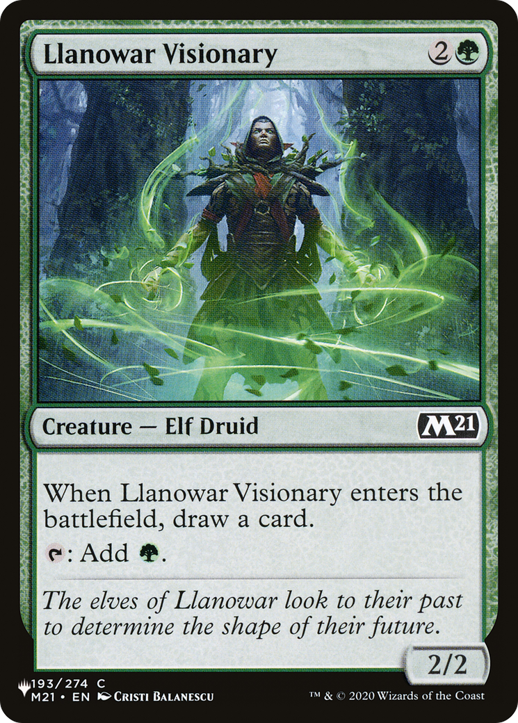 Llanowar Visionary [The List] | L.A. Mood Comics and Games