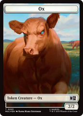 Ox (023) // Construct (030) Double-Sided Token (Surge Foil) [Marvel Super Heroes Commander Tokens] | L.A. Mood Comics and Games