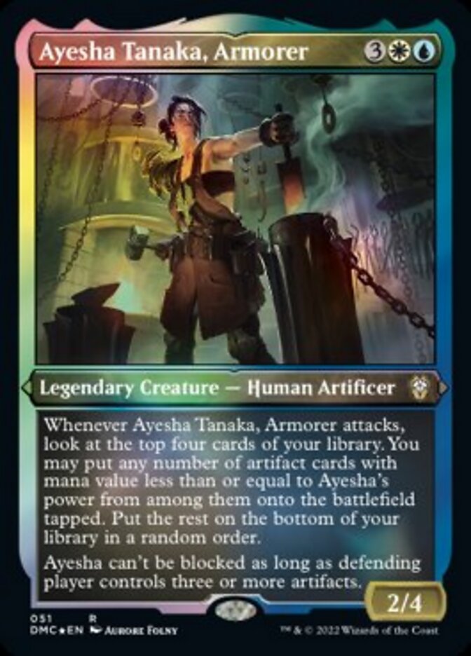 Ayesha Tanaka, Armorer (Foil Etched) [Dominaria United Commander] | L.A. Mood Comics and Games