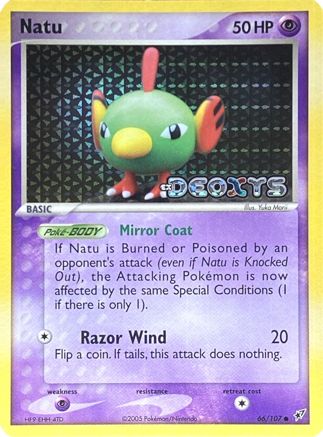 Natu (66/107) (Stamped) [EX: Deoxys] | L.A. Mood Comics and Games