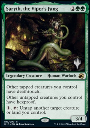 Saryth, the Viper's Fang (Promo Pack) [Innistrad: Midnight Hunt Promos] | L.A. Mood Comics and Games