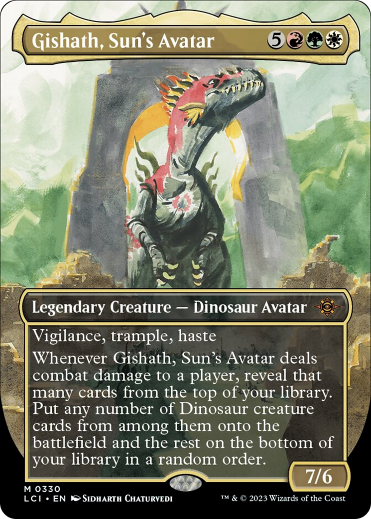 Gishath, Sun's Avatar (Borderless) [The Lost Caverns of Ixalan] | L.A. Mood Comics and Games