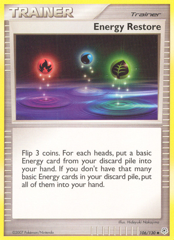 Energy Restore (106/130) [Diamond & Pearl: Base Set] | L.A. Mood Comics and Games