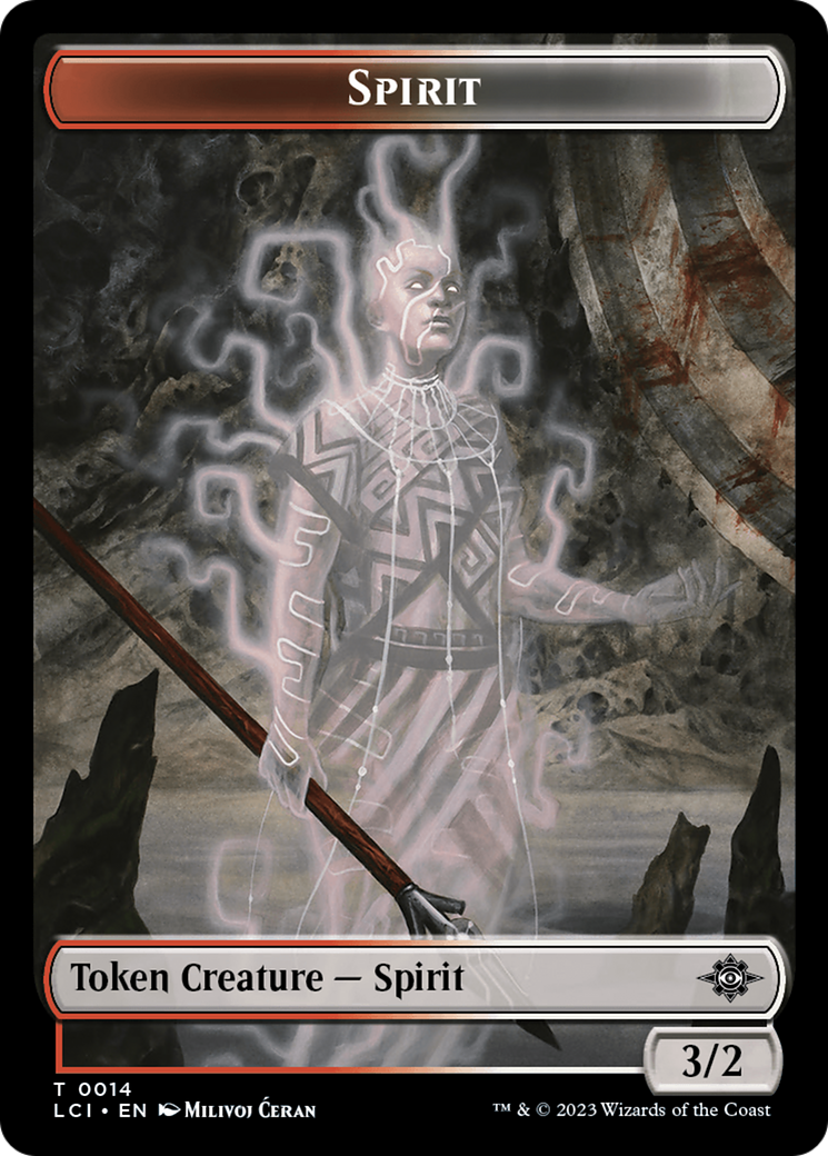 Fungus Dinosaur // Spirit Double-Sided Token [The Lost Caverns of Ixalan Tokens] | L.A. Mood Comics and Games