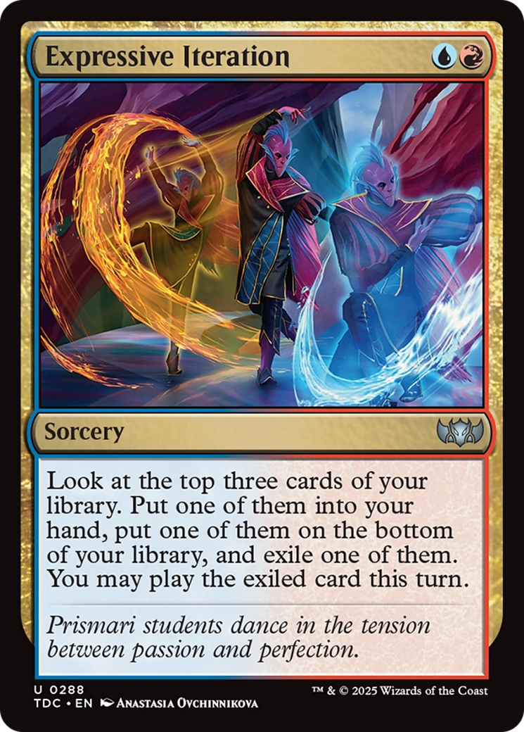 Expressive Iteration [Tarkir: Dragonstorm Commander] | L.A. Mood Comics and Games