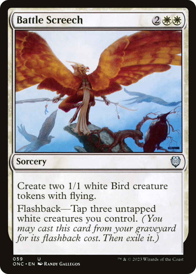 Battle Screech [Phyrexia: All Will Be One Commander] | L.A. Mood Comics and Games