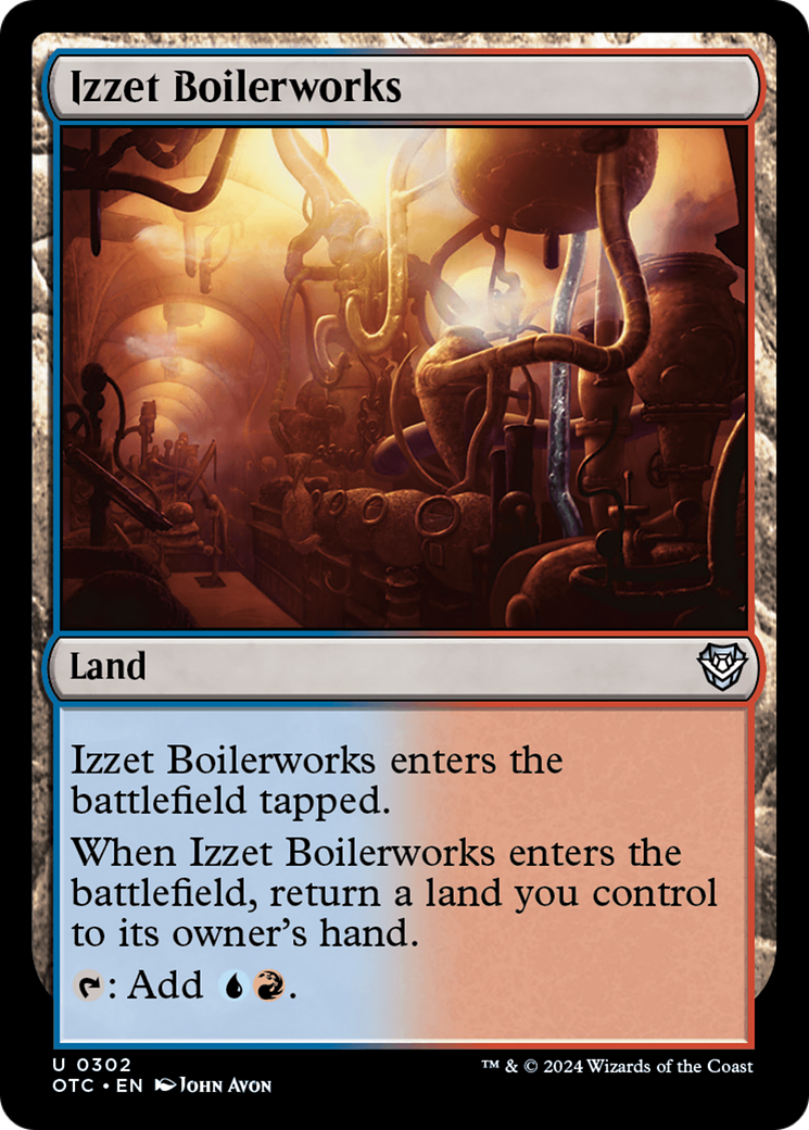 Izzet Boilerworks [Outlaws of Thunder Junction Commander] | L.A. Mood Comics and Games