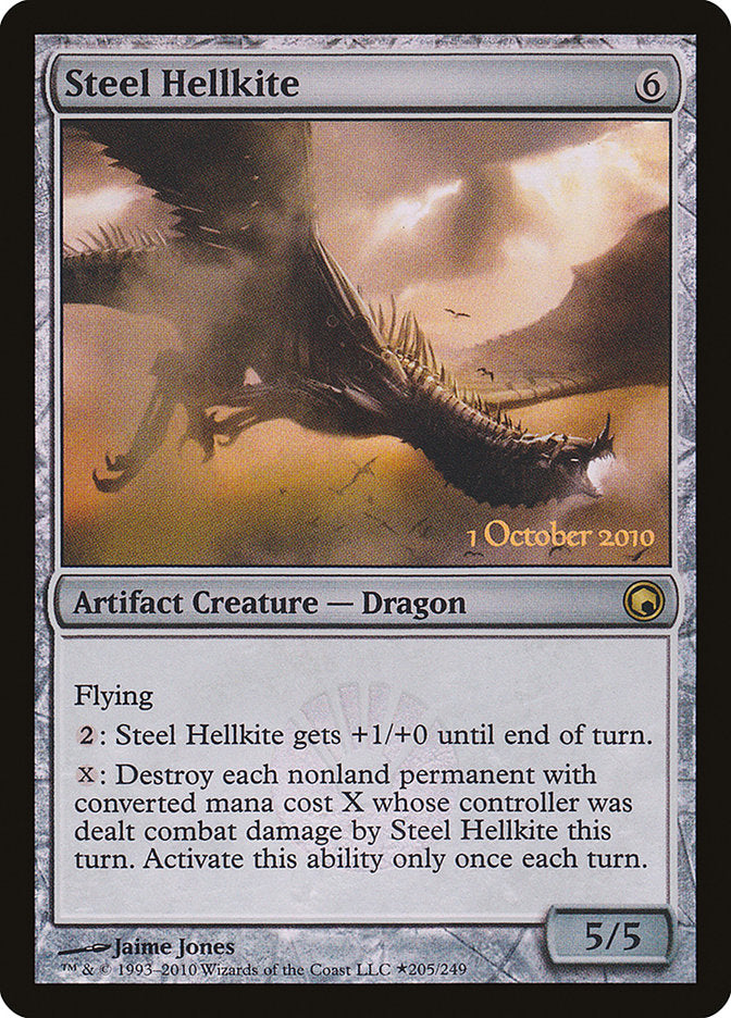 Steel Hellkite [Scars of Mirrodin Prerelease Promos] | L.A. Mood Comics and Games