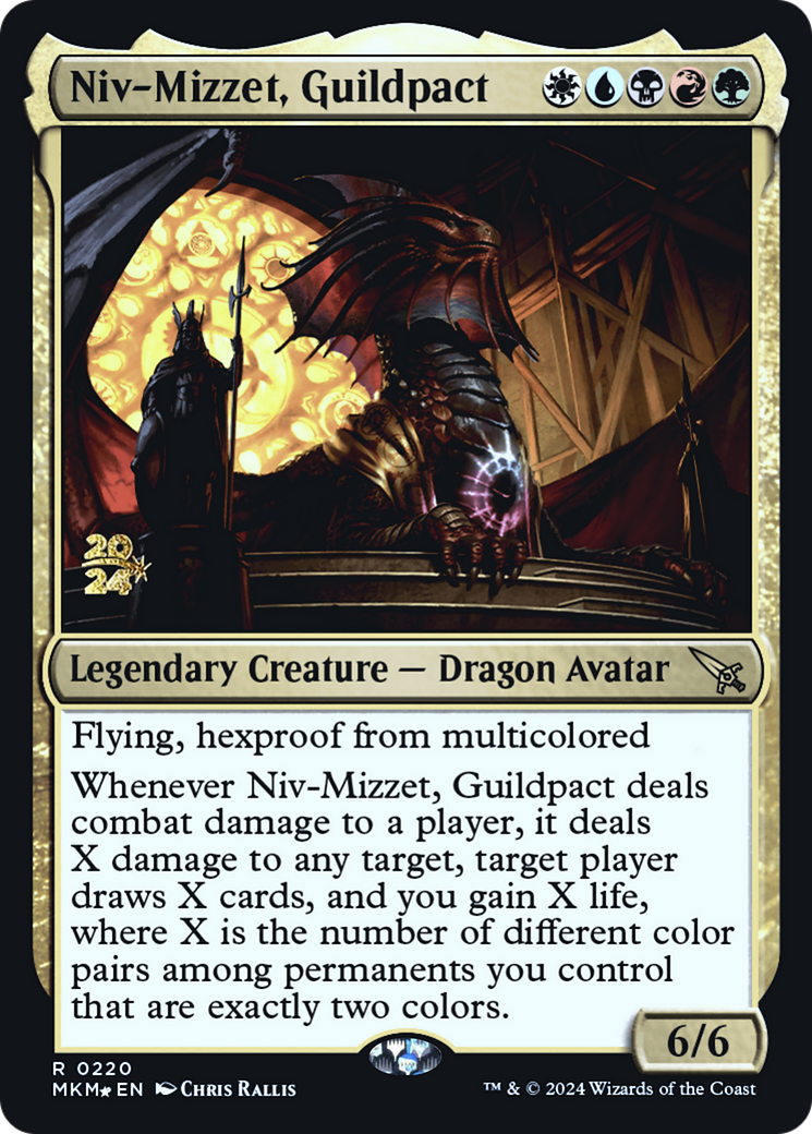 Niv-Mizzet, Guildpact [Murders at Karlov Manor Prerelease Promos] | L.A. Mood Comics and Games