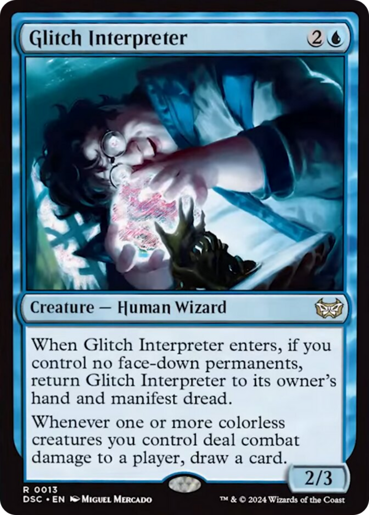 Glitch Interpreter (Extended Art) [Duskmourn: House of Horror Commander] | L.A. Mood Comics and Games