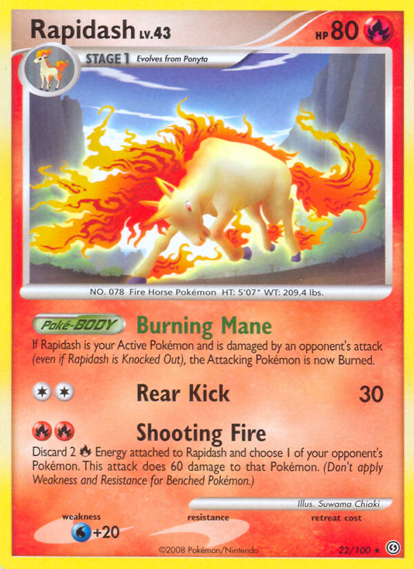 Rapidash (22/100) [Diamond & Pearl: Stormfront] | L.A. Mood Comics and Games