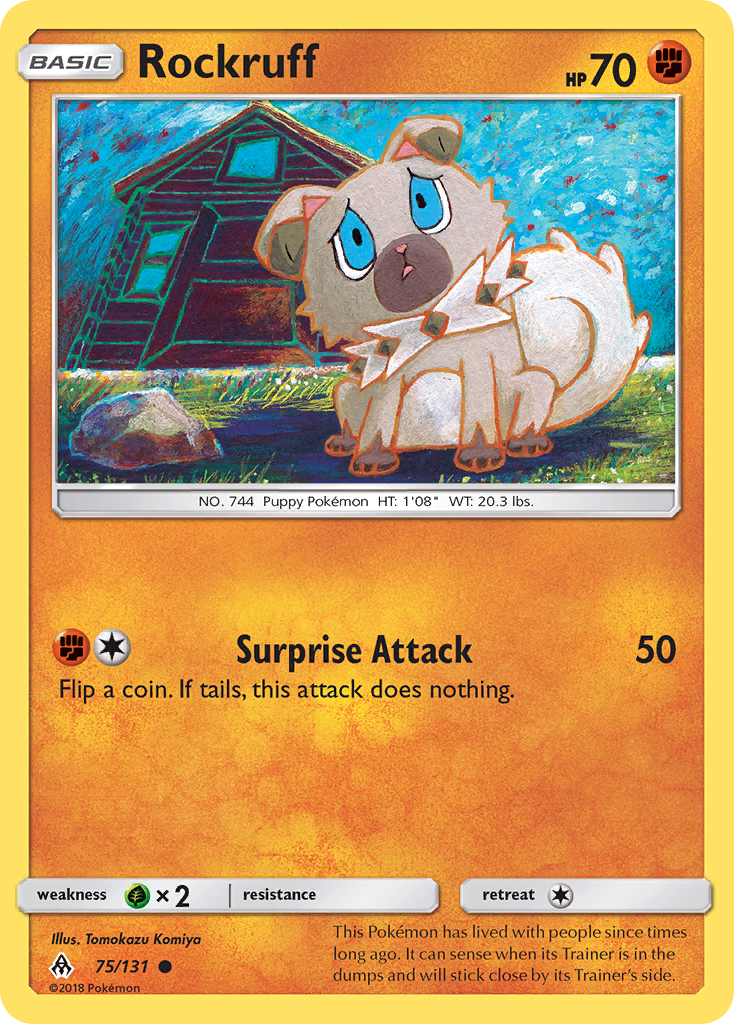 Rockruff (75/131) [Sun & Moon: Forbidden Light] | L.A. Mood Comics and Games