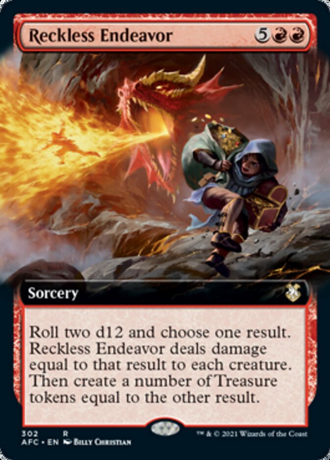 Reckless Endeavor (Extended Art) [Dungeons & Dragons: Adventures in the Forgotten Realms Commander] | L.A. Mood Comics and Games