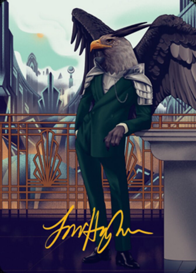 Falco Spara, Pactweaver 2 Art Card (Gold-Stamped Signature) [Streets of New Capenna Art Series] | L.A. Mood Comics and Games